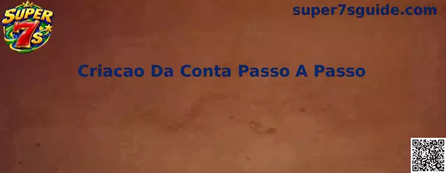Criacao Da Conta Passo A Passo Super 7s